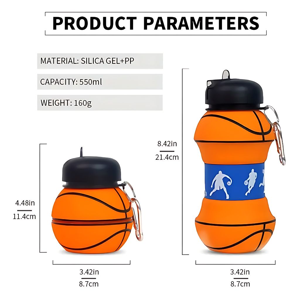 Silicon football Water Bottle
