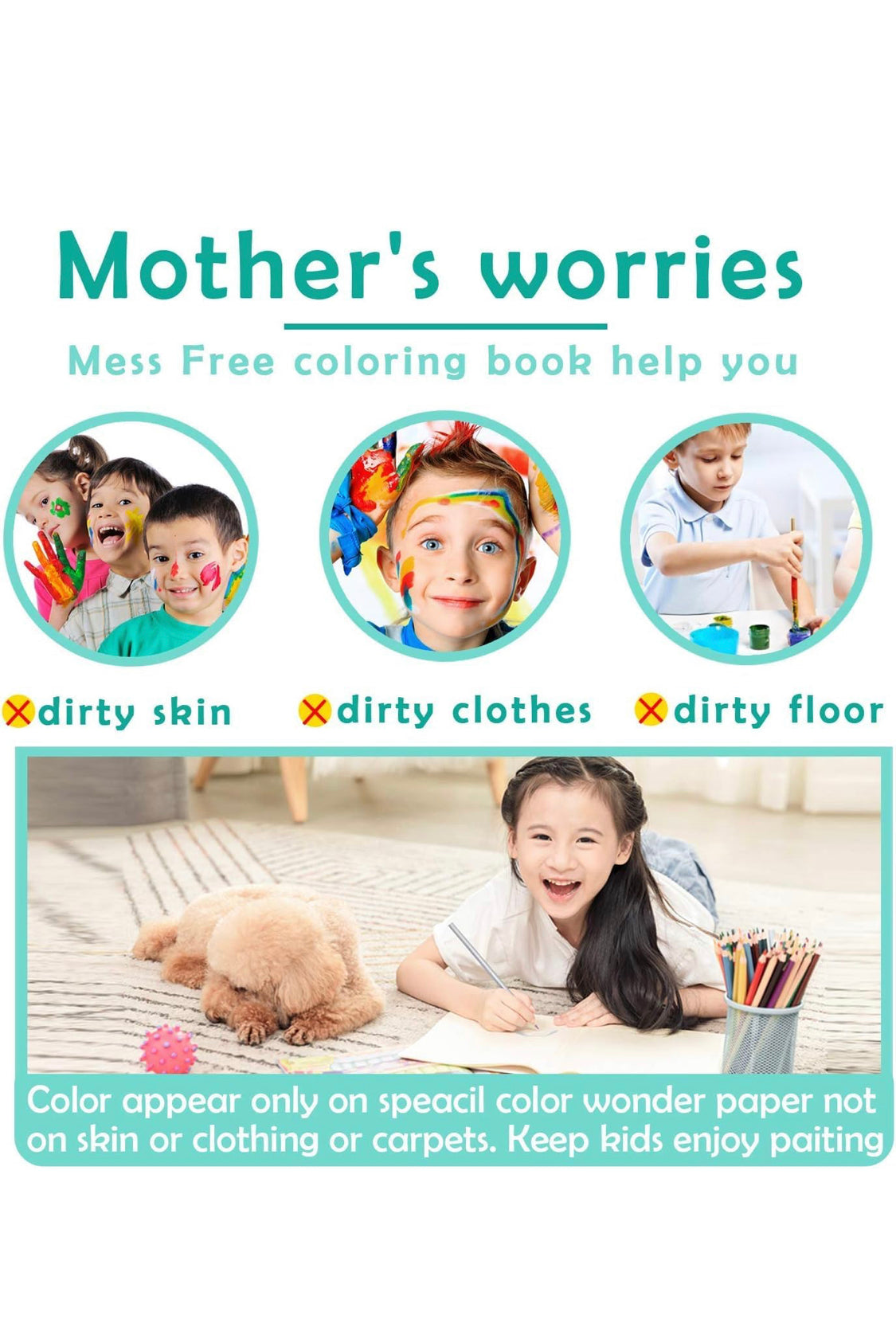 Coloring and scrach book set