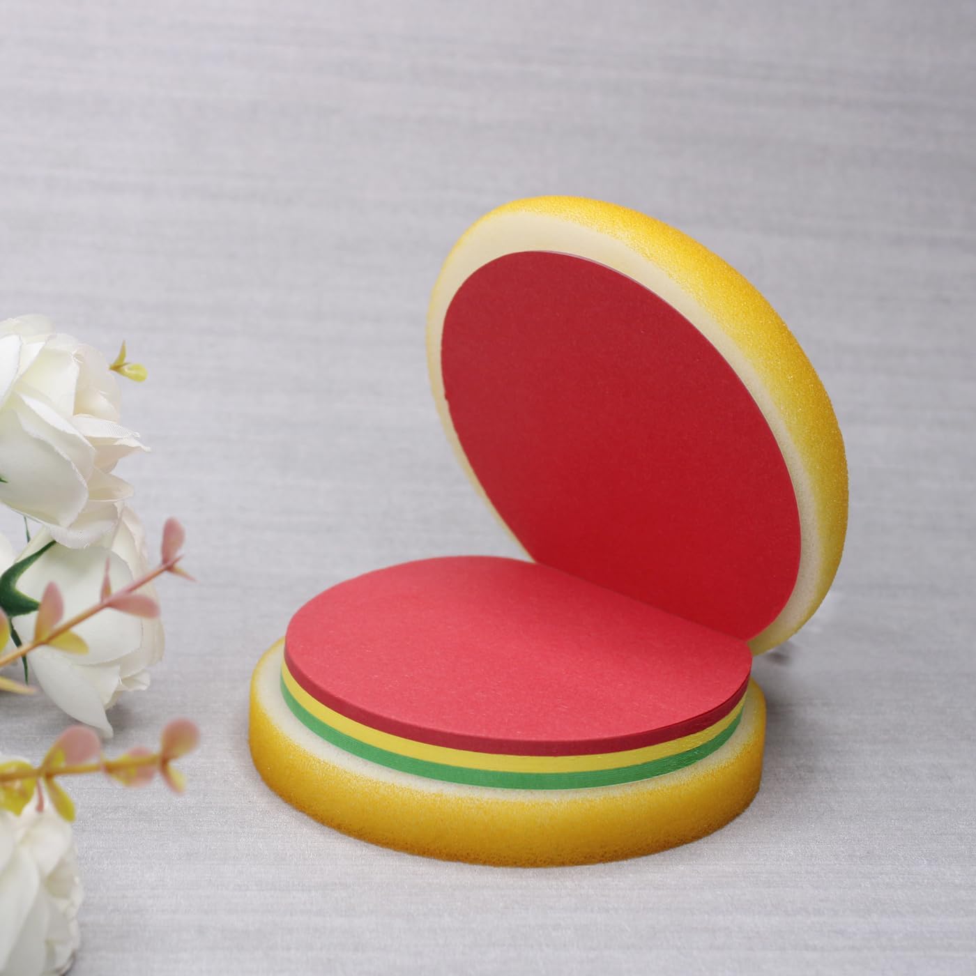 Burger shaped notepad
