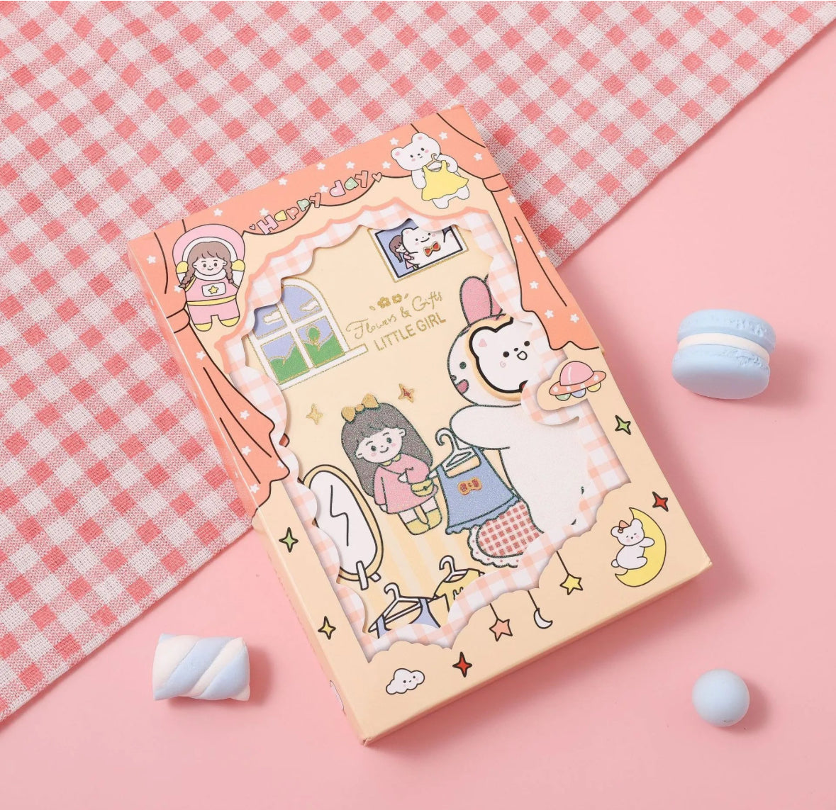 Happy friends diary with magnetic clasp