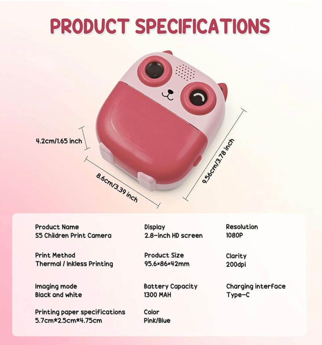 Instant Print Camera
