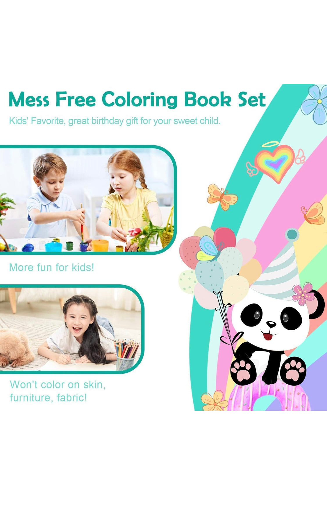 Coloring and scrach book set