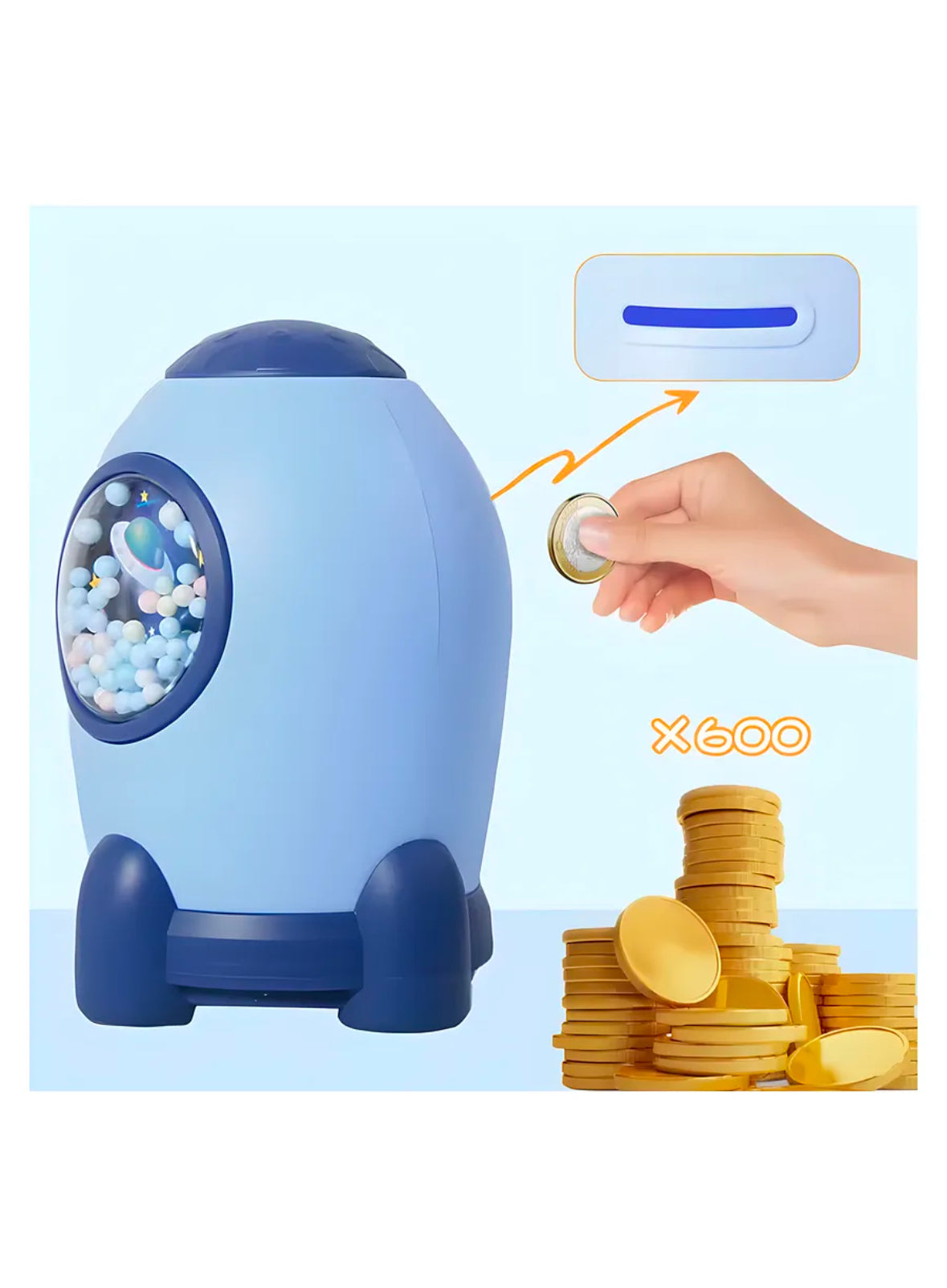 Rocket Shaped Money Bank