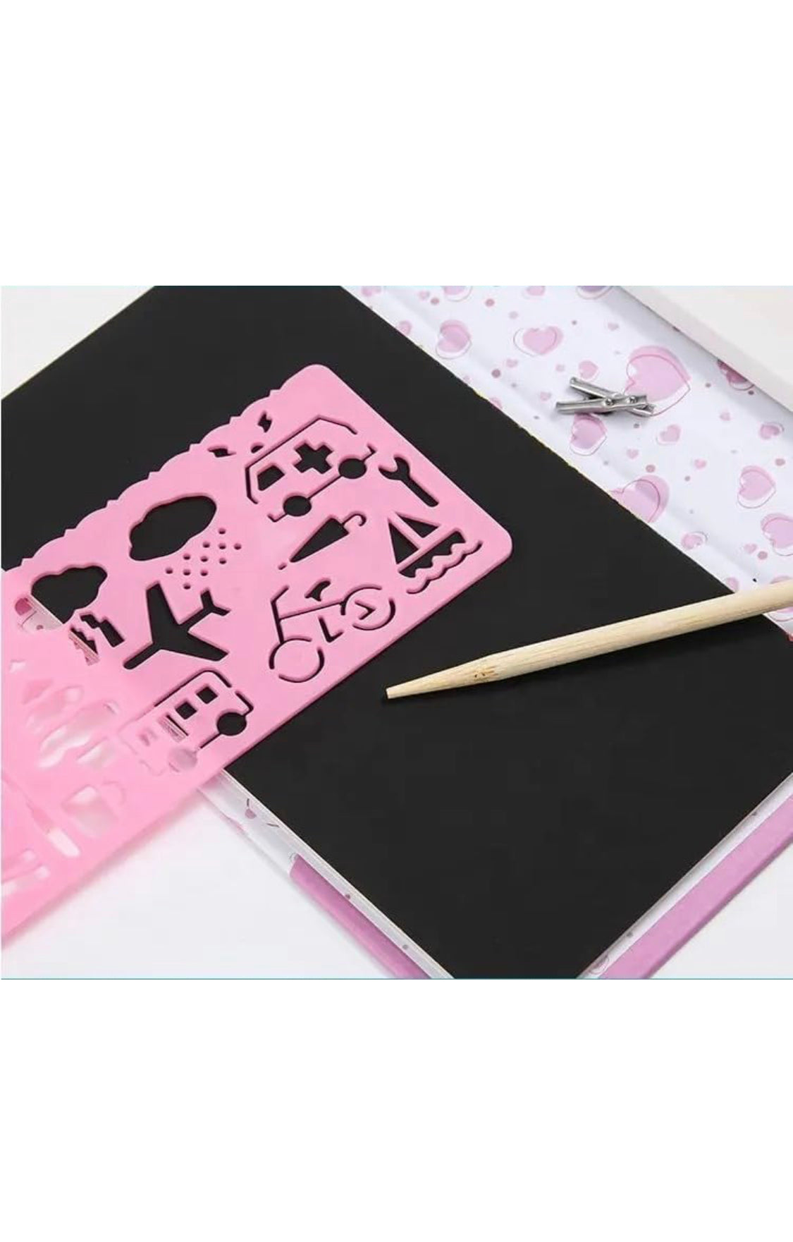 Coloring and scrach book set