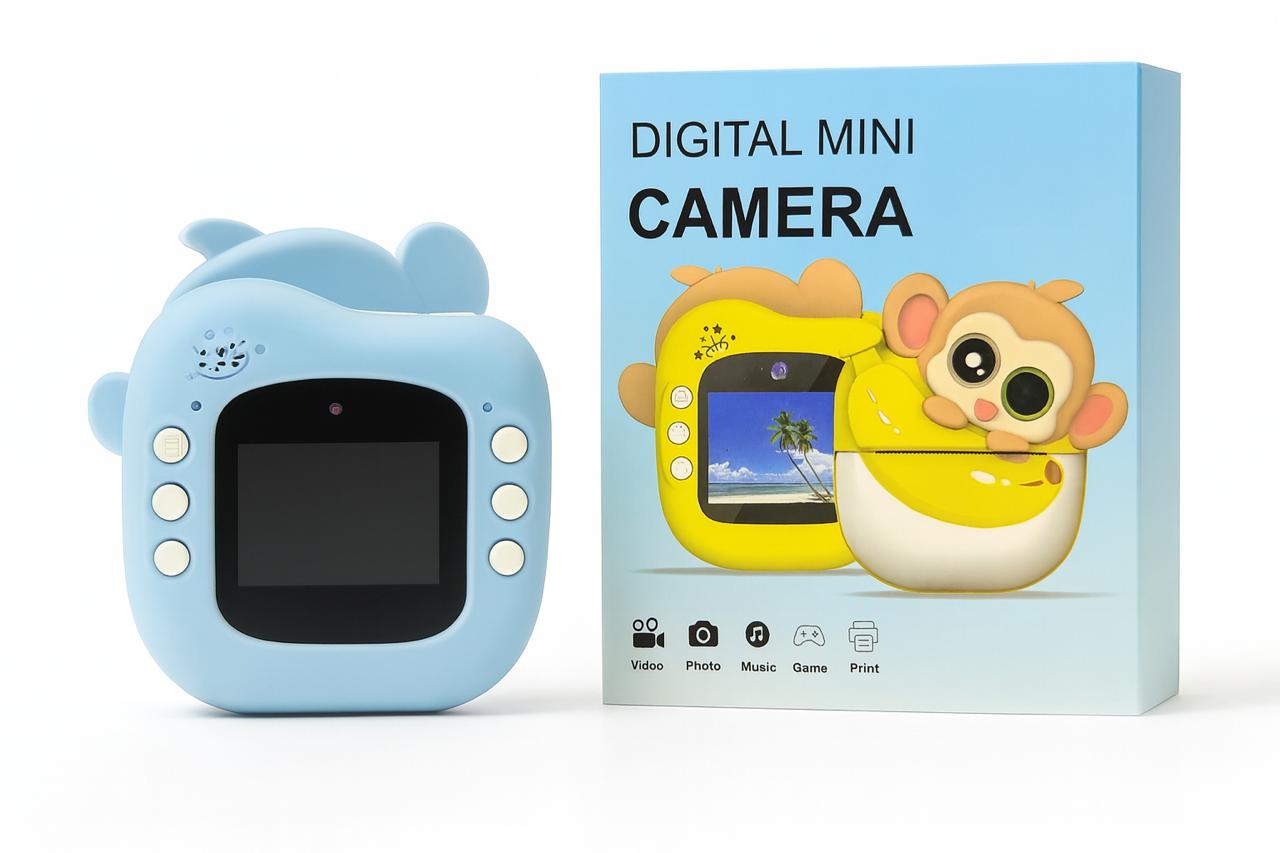 Instant Print Mini Camera- Monkey Theme