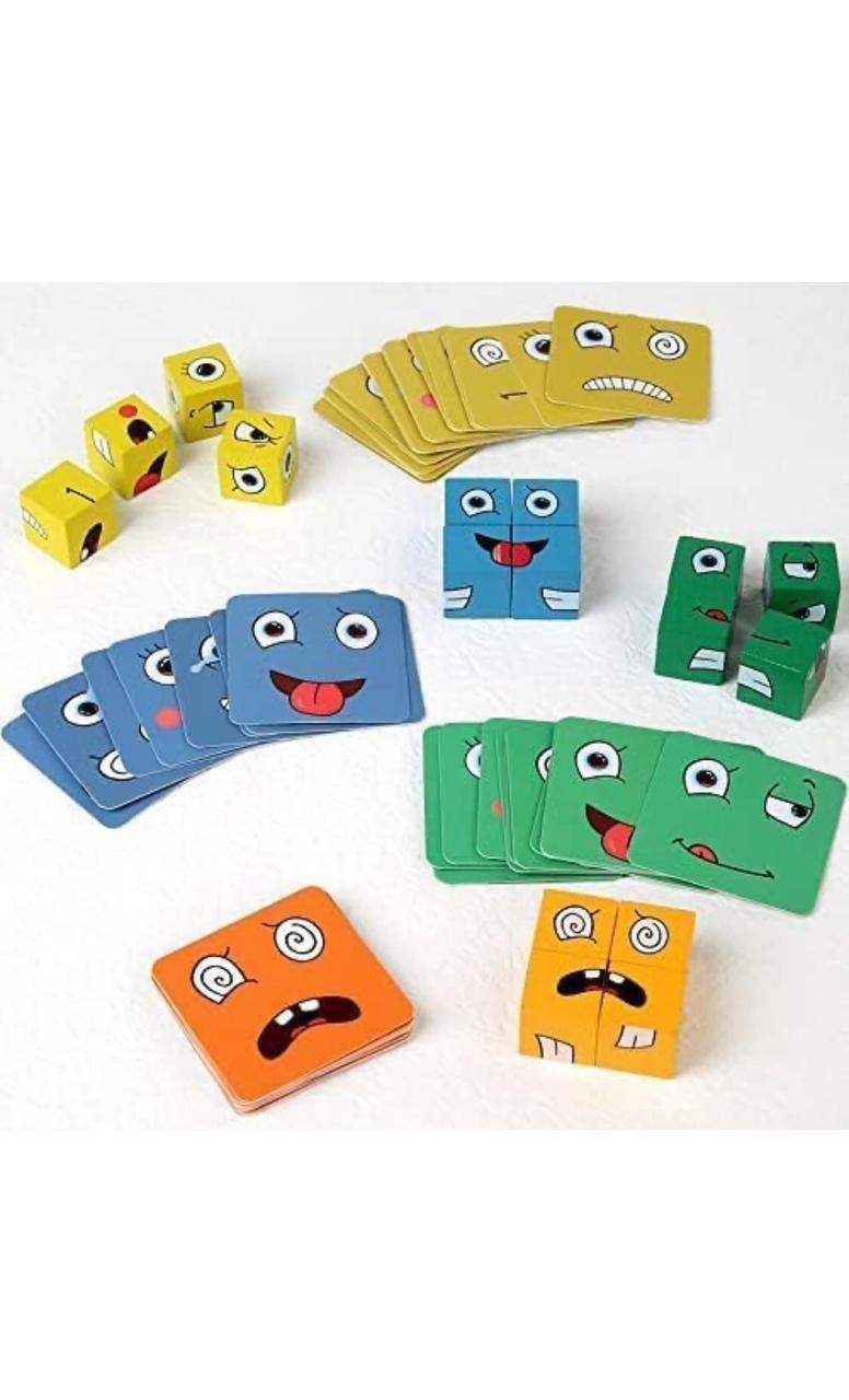 Face Cube Change Puzzle
