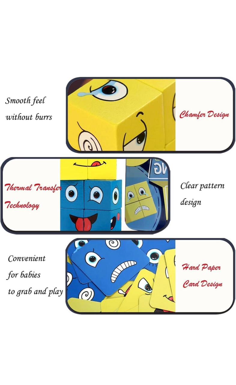 Face Cube Change Puzzle