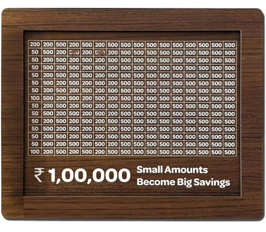 Wooden Money Piggy Bank Box