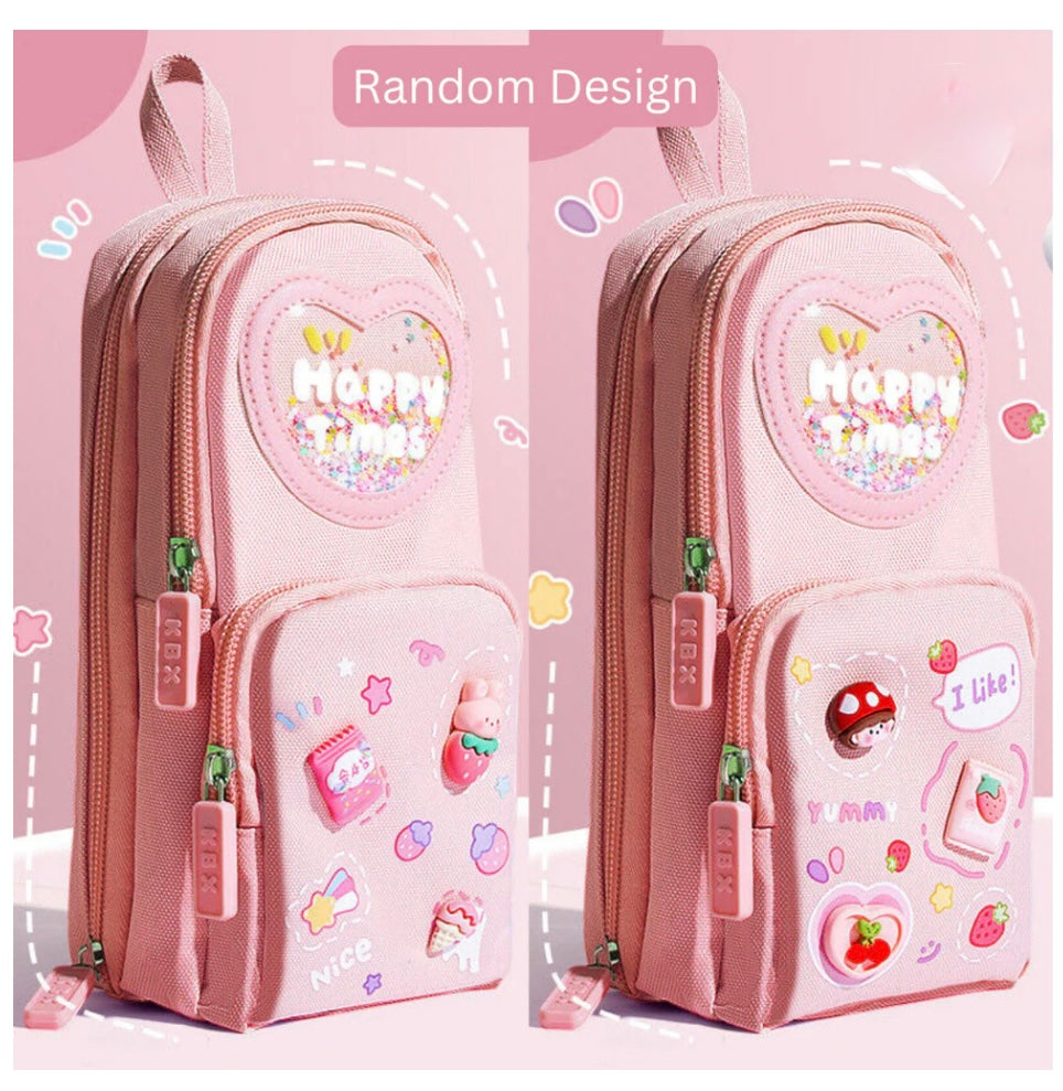 Cool & Organized! 6-Compartment Pencil Pouch