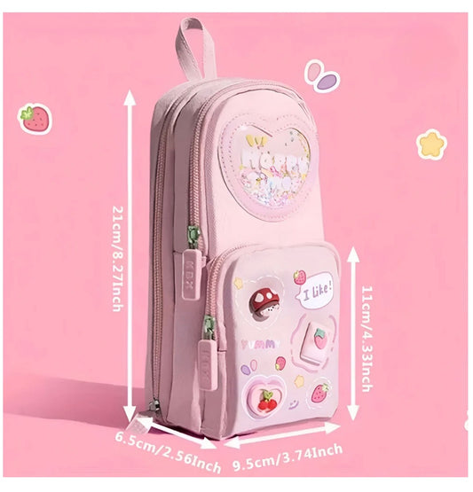 Cool & Organized! 6-Compartment Pencil Pouch