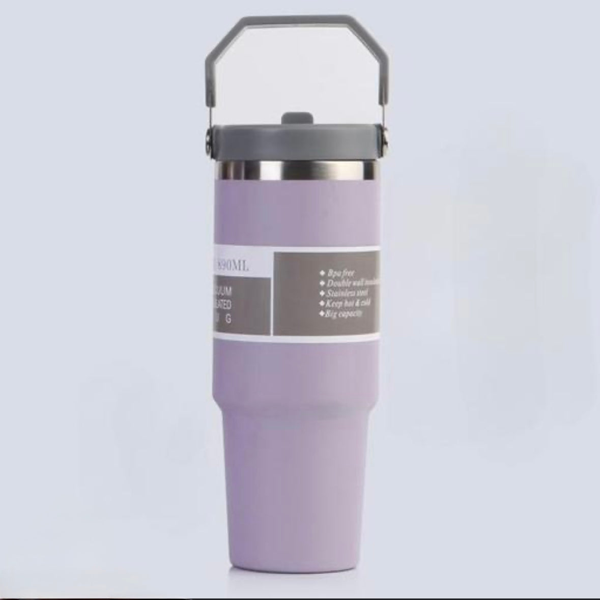 Tumbler with Straw Lid Vacuum Sealed Insulated Cup