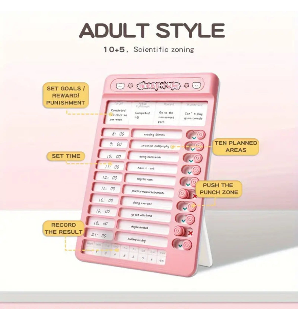 Self-Discipline Multifunctional Habit Tracker