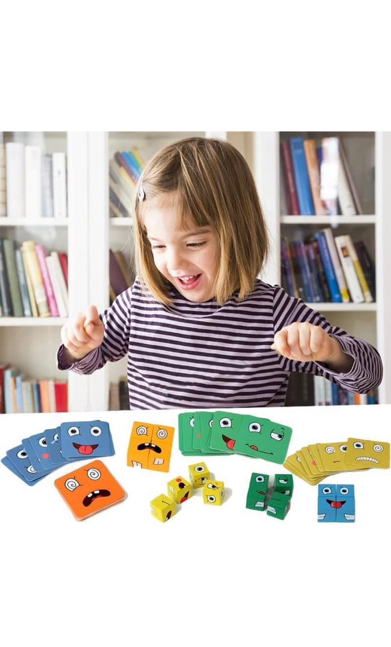 Face Cube Change Puzzle